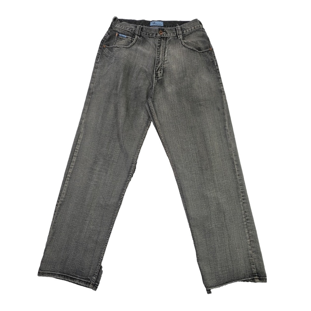 PJ Mark Jeans Men's 34x34 Concrete Wash Relaxed Fit Wide Leg Skater Punk Baggy